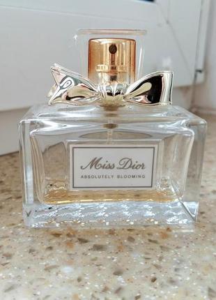 Остаток 3-4 мл miss dior absolutely blooming edp