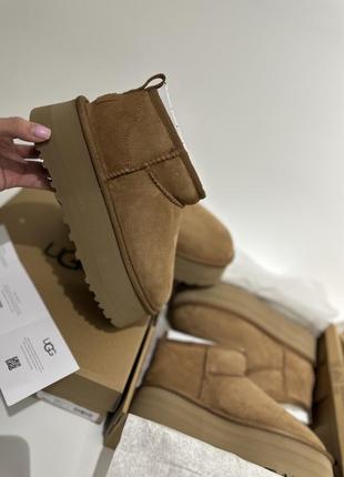 Ugg classic platform 5 см товста підошва натуральні