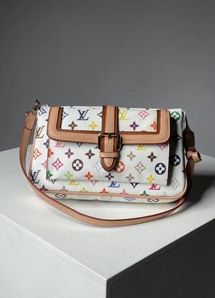 Жіноча сумка louis vuitton diane white rainbow