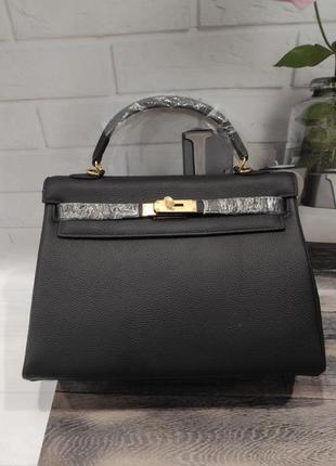 Шкіряна сумка в стилі hermes kelly