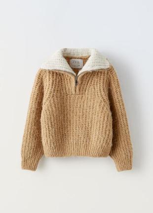 Zara sale трикотажний светр дівчачий