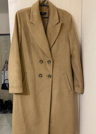 Шикарное пальто с содержанием шерсти (бренд: reserved)2 фото