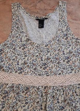 Розпродаж!!! простеньке плаття, сарафан з ажурною вставкою h&m3 фото