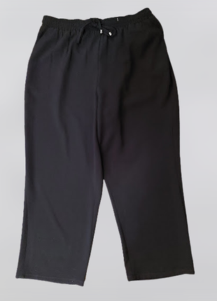 💖💖💖черные женские укороченные брюки, штаны, кюлоты papaya💖💖💖2 фото