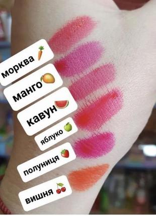 Помада тинт для губ глянцевый на водной основе huda beauty water candy2 фото