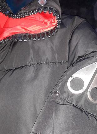 Пуховик куртка пальто зимняя зима одежда фирма aoweelia с очками на капюшоне3 фото