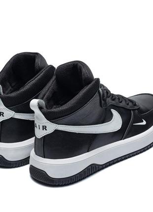 Мужские зимние кожаные кроссовки check nike air max