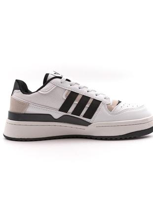 Кроссовки adidas forum low black white 4