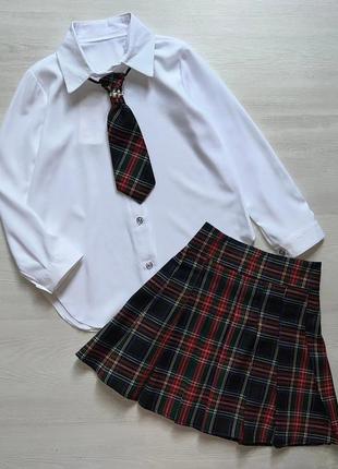 Школьный комплект с галстуком для девочки 💥4 фото