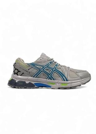 Жіночі кросівки сірі з блакитним asics gel - kahana 8
•gray blue