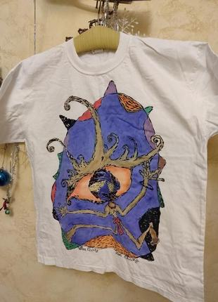 Котоновая футболка с рисунком