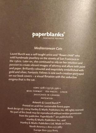 Блокнот в линию paperblanks фантастические средиземноморские коты средний 13х189 фото