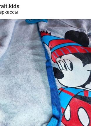 Дуже теплий ромпер,  чоловічок, комбінезон міккі маус3 фото
