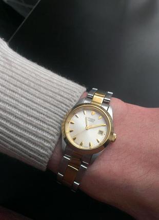 Citizen кварцевые женские часы, япония10 фото
