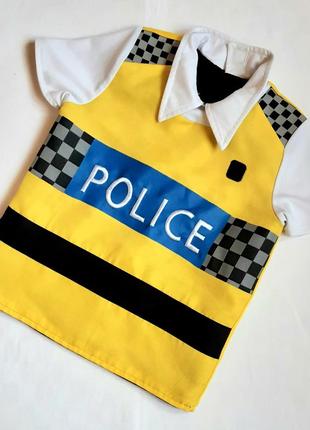 Полицейский двусторонний карнавальный костюм на 2-3 года