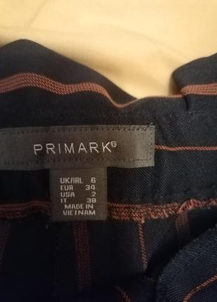 Трендовые брюки в полоску с поясом под фирмы primark7 фото