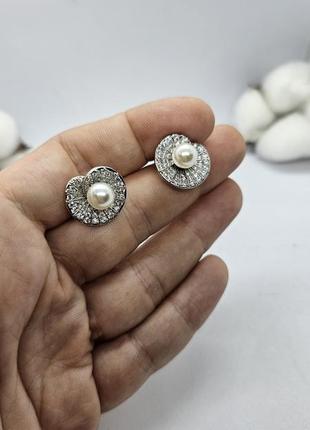 Серьги с жемчужиной2 фото