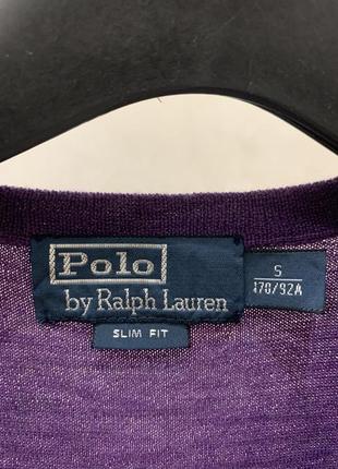 Свитер джемпер polo ralph lauren фиолетовый базовый5 фото