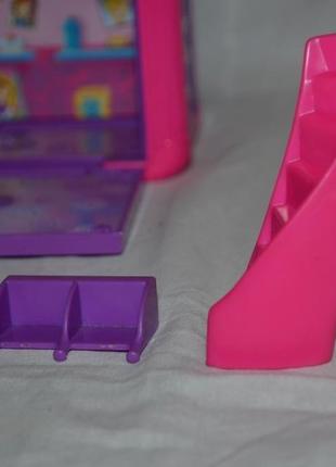 Mattel polly pocket домик чемодан магнитный игровой полли покет салон4 фото
