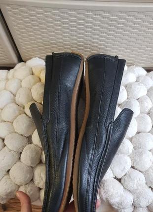Новые кожаные лоферы мужские черные туфли на узкую стопу итальянские3 фото