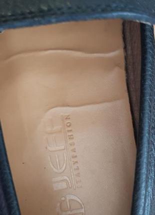 Новые кожаные лоферы мужские черные туфли на узкую стопу итальянские10 фото