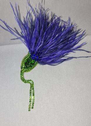 Брошь ручная работа василек