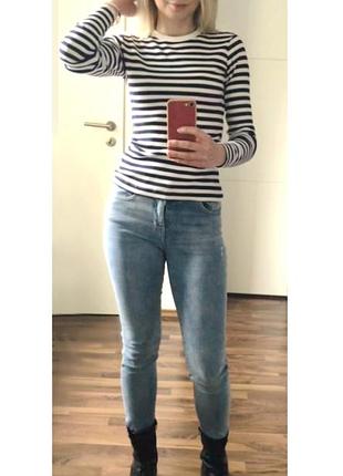 Джемпер у смужку 32-34 h&m 3