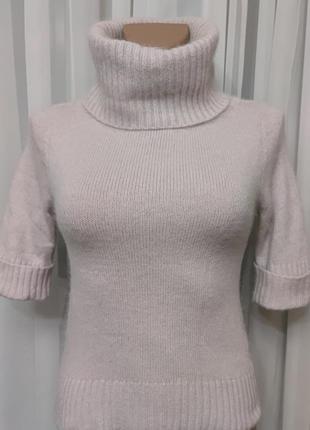 Mng mango ангоровый свитер короткий рукав /9148/1 фото