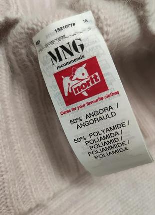 Mng mango ангоровый свитер короткий рукав /9148/5 фото