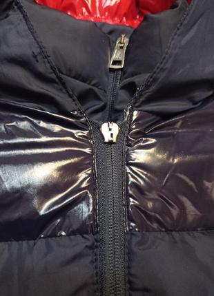 Темно-синяя куртка пуховик 104-110 размер3 фото