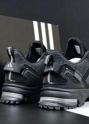 Adidas marathon кросівки чоловічі чорні сітка текстиль текстильні легкі демісезон...