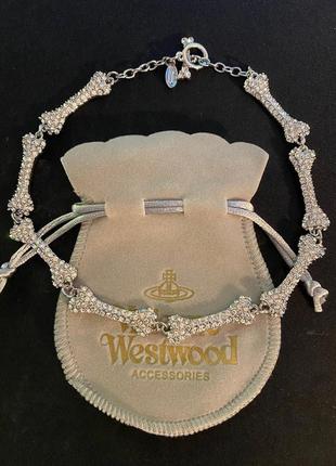 Ожерелье-подвеска чокер кости bone vivienne westwood вивьен вествуд