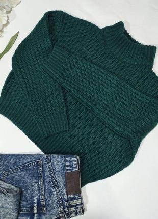 Divided
зеленый свитер водолазка крупной вязки1 фото