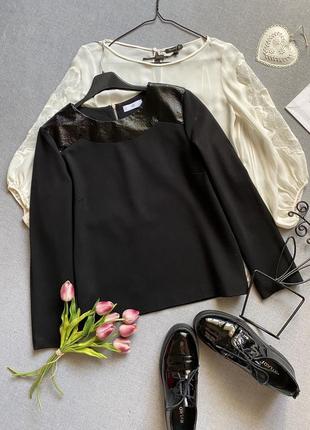 Стильная французкая кофта la redoute, чёрная, базовая,3 фото