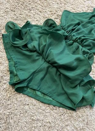 Зеленый ромпер комбинезон платье2 фото