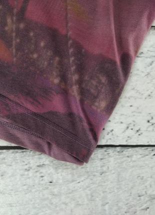 Футболка с принтом фиолетовая мужская solid (26263)5 фото