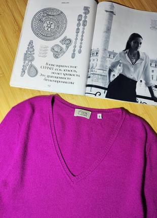 100% cashmere💜 невероятный кашемировый свитер цвета фуксии5 фото