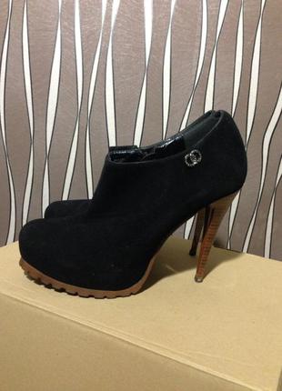 Ботильоны замш - 40р.