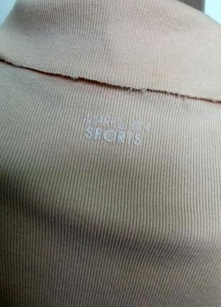 Персиковая шикарная мягенькая футболка поло рукав 1/2 р. l - n5, от marc cain5 фото