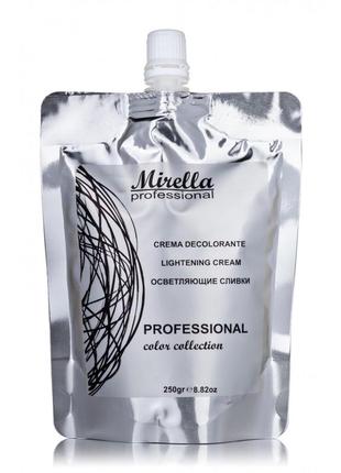 Осветляющие сливки для волос 250 мл, mirella professional lightening cream1 фото