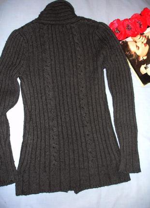 Кофта светр, пуловер джемпер mango розмір 42 / 8 щільна товста тепла в'язана жіноча2 фото
