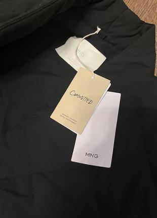 Пальто пуховик на запах пальто кімоно під пояс mango9 фото