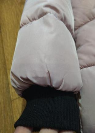 Красивая зимняя куртка ssyp, нежно-розового цвета, на р. 42-447 фото