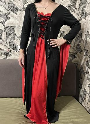 Карнавальний костюм королева вампірів мартіша адамс хелловін 🎃