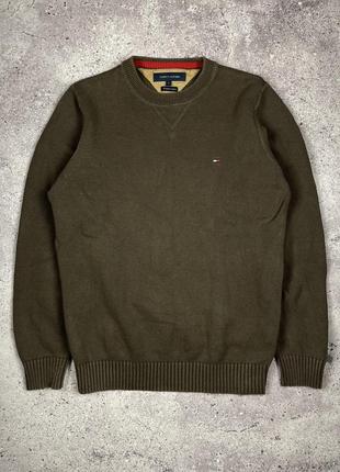 Світшот tommy hilfiger vintage коричневий fred perry, lacoste, polo ralph lauren, lyle scott, ed hardy, umbro, timberland