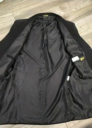 Черный пиджак в черную полоску7 фото