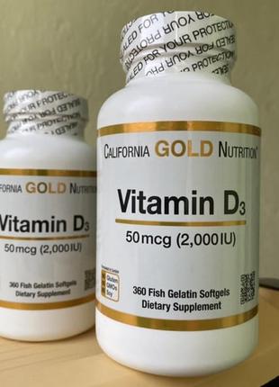 Вітамін д3 2000 мо, 90/360 капсул, сша, california gold nutrition вітамін d35 фото