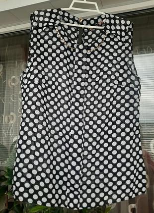 Блуза в горох