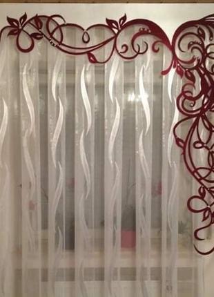 Ажурные ламбрикены для кухни