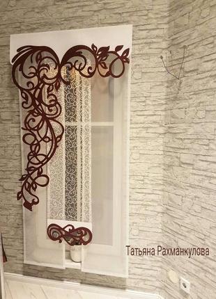 Ажурные ламбрикены для кухни